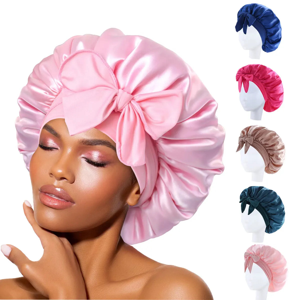 Satin Bonnet Silk Bonnet Adjustable Bonnet