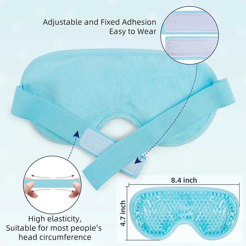 Soothing hot and cold eye mask