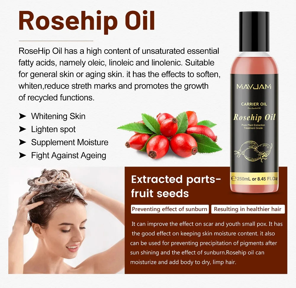 MAYJAM 250ml Rosehip Coconut Oil