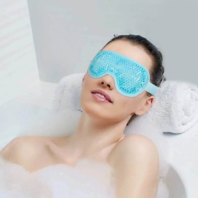 Soothing hot and cold eye mask